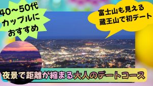 蔵王山からの夜景