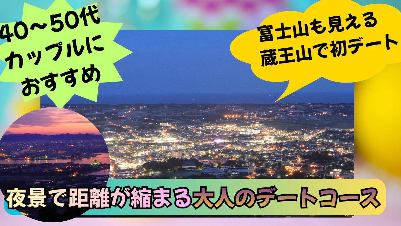 蔵王山からの夜景