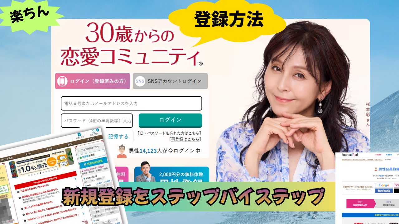 華の会新規入会登録方法