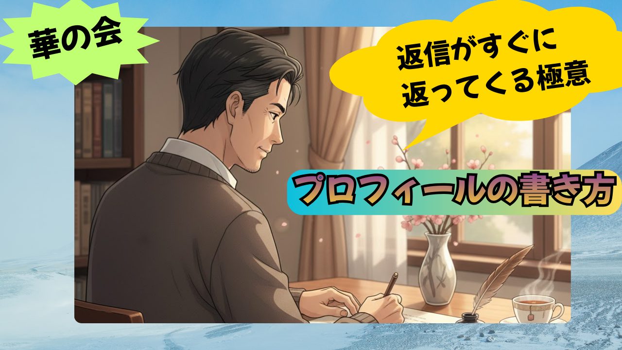 返信率アップのプロフィールを書く